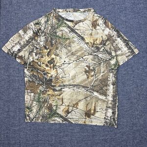 Field & Stream Smart Wick Realtree Camo Shirt Sz XL Hunting Short Sleeve Nature